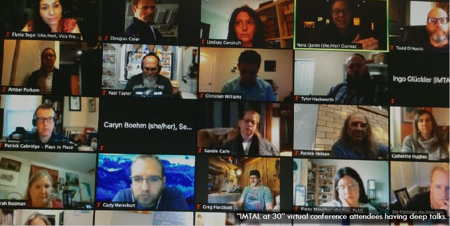 Screenshot of Zoom gallery during the virtual conference